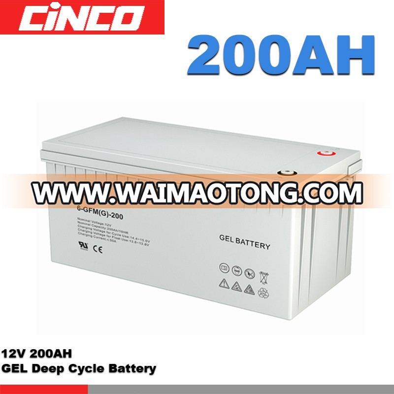 solar gel battery 12v 200ah ,deep cycle lead acid battery with cheap price ,for solar system